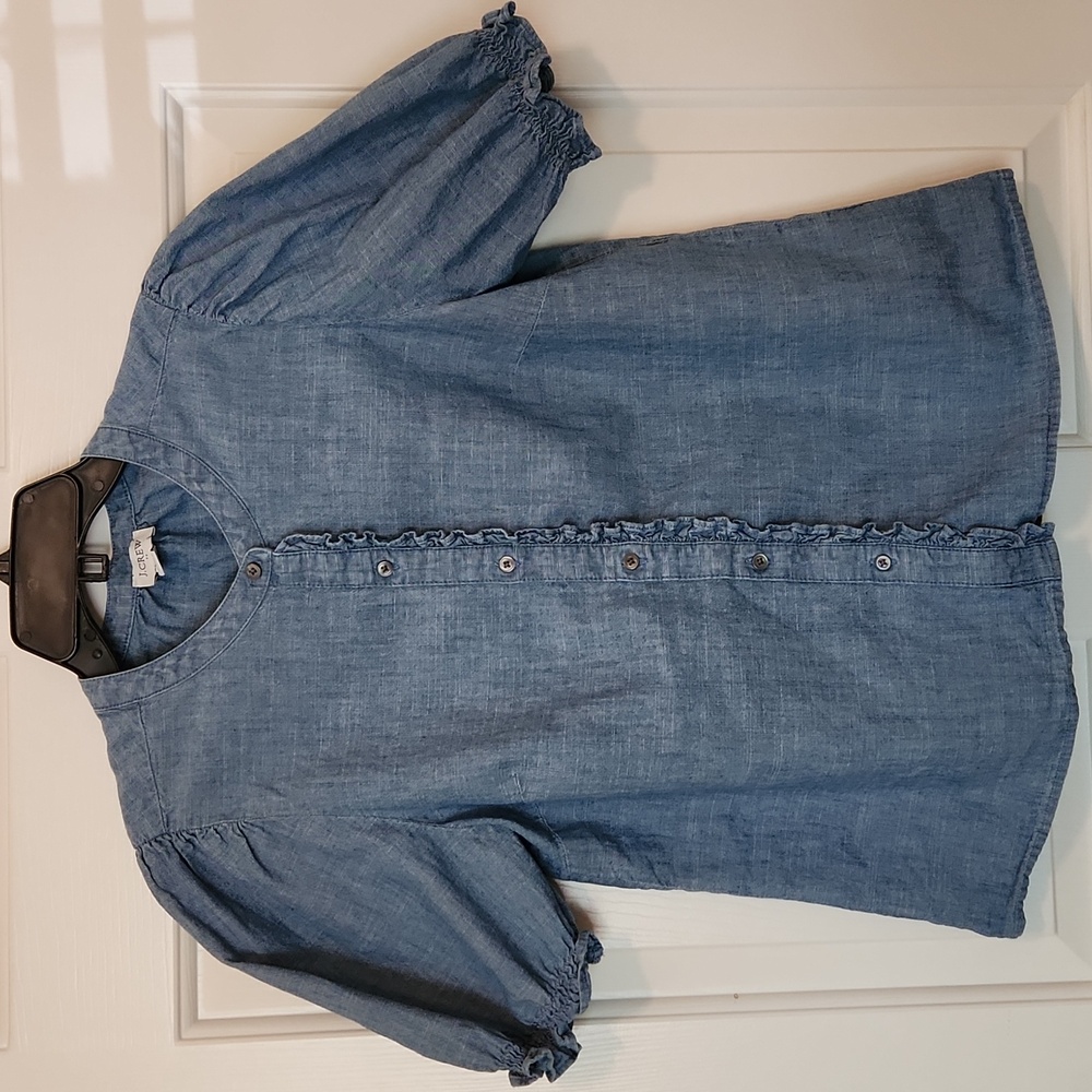 J. Crew Light Blue Jean Shirt Size S